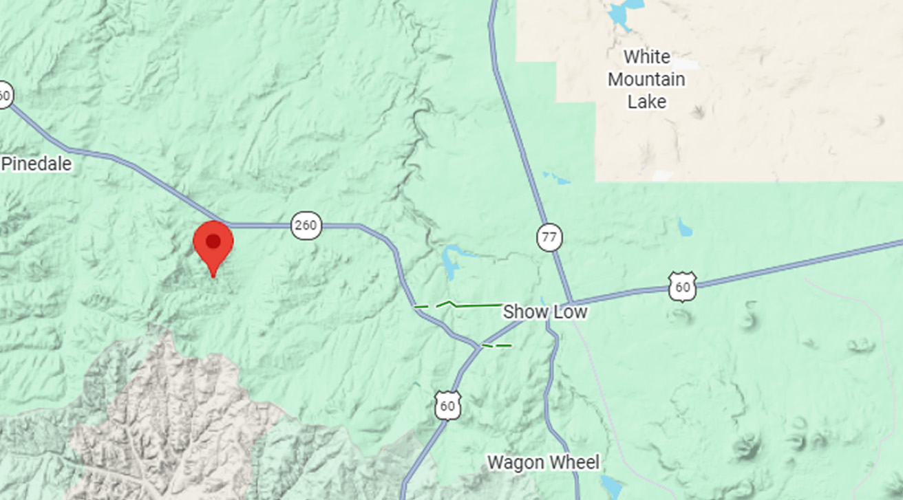 show low az map